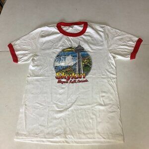 Vintage Skylon Niagara Falls Canada T-Shirt White Size Adult XL